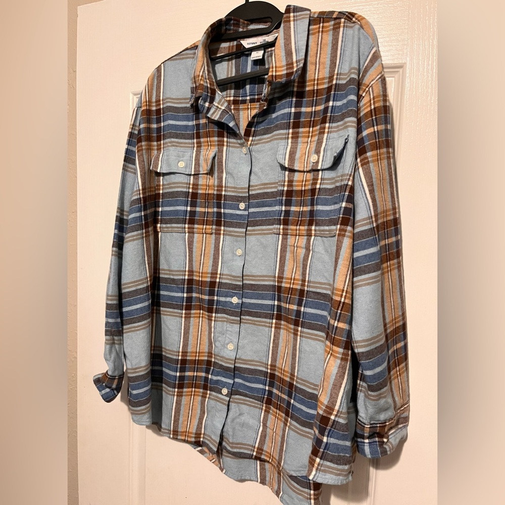 Old Navy Multicolor Plaid Shirt